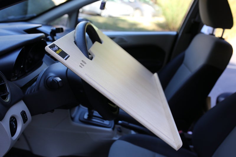 Wheeldesk Contractor Size (23 1/2" x 16 1/2") Pickup & Car Desk - Mobile Office -Steering Wheel Laptop Table - Automobile Desk - Multipurpose Workstation For Vehicles - Car Writing Table/ Eating Tray - Image 3
